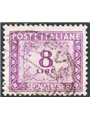 Italia 1956 Segnatasse 8 £ lilla con filigrana stelle n° 112 Cat. € 250 (U)