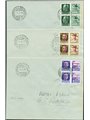 1944 RSI Propaganda di guerra eccezionale lotto 16 buste affr. serie in coppia