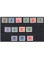 1944 RSI Postage due overprints no. 60/72. Signed Chia Cert. CiBaFil Cat. €1,150 (**)