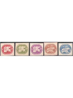 1945 Luogotenenza Coralit Leone di S. Marco serie n° 3/7 Cert. CiBaFil Cat. € 260 (**)