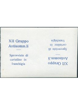 1942 Regno Franchigia Militare Tripoli XII Gruppo Antisommergibili Tetebeche MNH