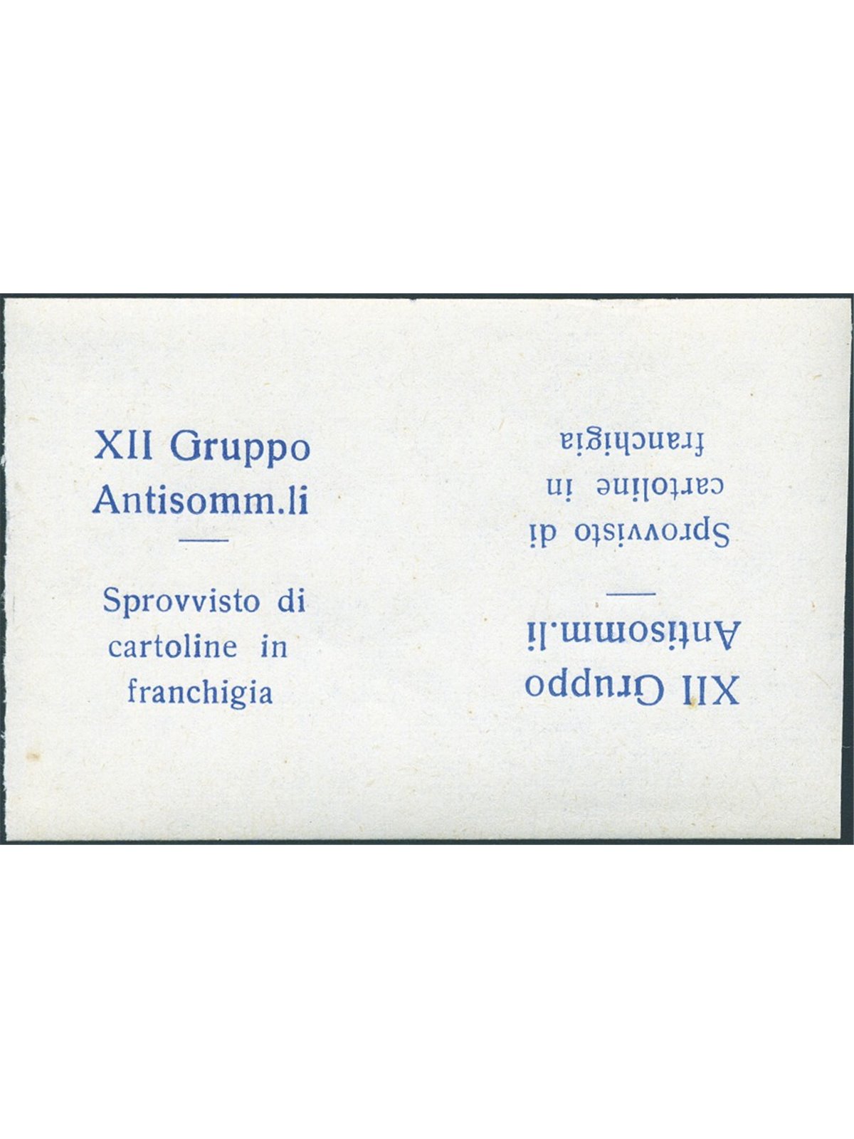 1942 Kingdom Military Freepost Tripoli XII Anti-Submarine Group Tetebeche MNH