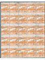San Marino 1905 Views 15 c. on 20 orange block of 25 with original cancellations No. 46 (U)