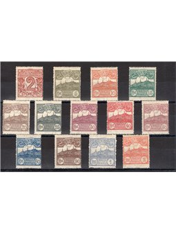 San Marino 1921/23 Cipher and Scenery series no. 69/81 Cat. € 200 (**)