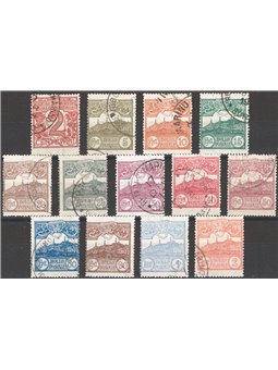 San Marino 1921/23 Cifra o vedute serie n° 69/81 Cat. € 70 (U)