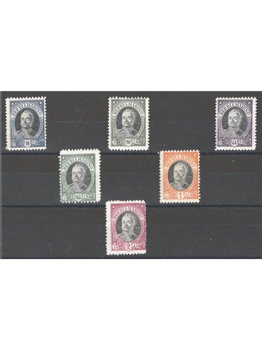San Marino 1926 Onofri series no. 123/28 Cat. €45 (**)