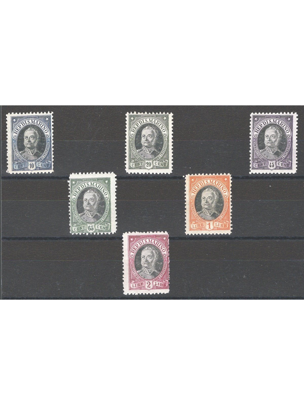 San Marino 1926 Onofri serie n° 123/28 Cat. € 45 (**) 
