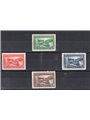 San Marino 1932 Trains series no. 164/67 CiBaFil Cert. Cat. €500 (**)