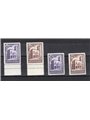 San Marino 1933 Convegno Filatelico serie n° 176/79. Firm. Bolaffi Cert. CiBaFil Cat. € 1.625 (**)