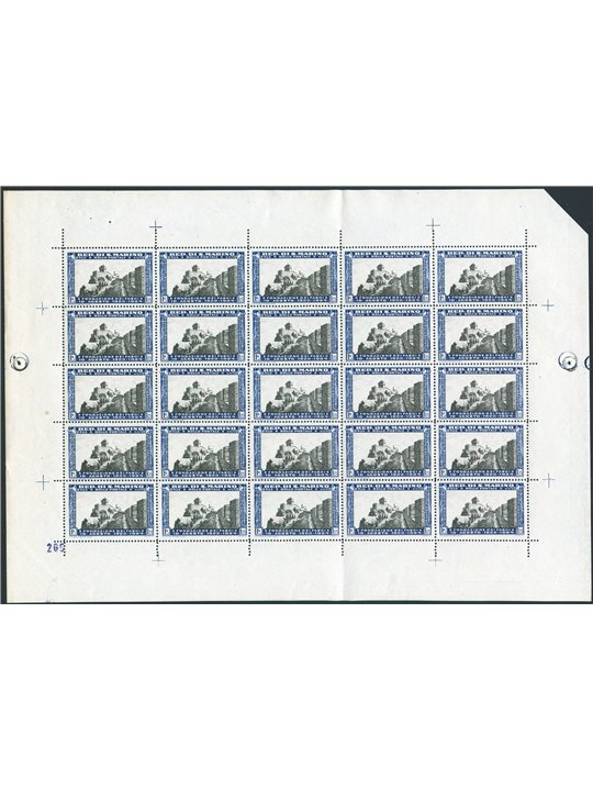 San Marino 1935 Anniversary of the Fasci Sanmarinesi series no. 186/92 in sheets (**)