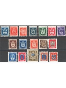 San Marino 1945/46 Coats of Arms series No. 279/95 Cat. €120 (**)