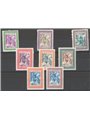 San Marino 1947 Alberoniana serie n° 312/17 + P.A. 73/74 Cat. € 60 (**) 