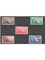 San Marino 1948 Workers series no. 336/40 Cat. € 160 (**)