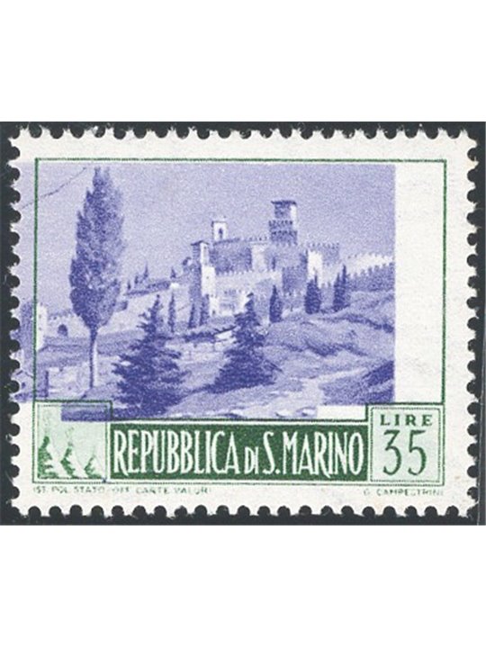 San Marino 1949 Paesaggi 35 £ n° 352a Cat. € 80 (**)
