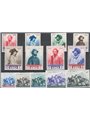 San Marino 1949 Garibaldi serie n° 358/65 + P.A. 77/81 Cat. € 75 (**)