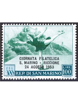 San Marino 1953 V Giornata Filatelica n° 399 Cat. € 40 (**) 