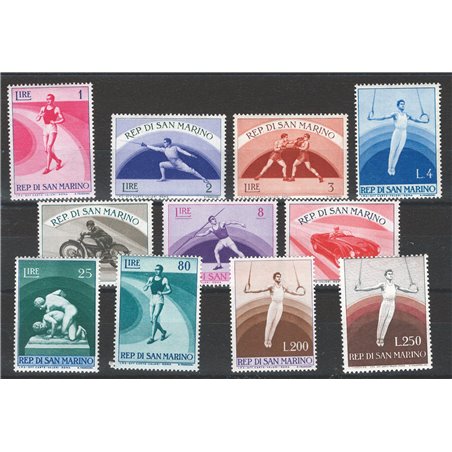 San Marino 1954/55 Sport Series II No. 409/ 19 Cat. € 100 (**)