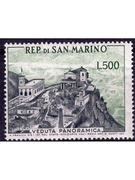 San Marino 1958 Panorama 500 £ n° 475 Cat. € 130 (**)