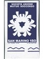 San Marino 1976 Mutual Aid 150 £ imperforated and with only the violet overprint CEI No. 984b Biondi Cert. Cat. € 1,500 (** )