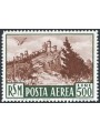 San Marino 1951 P.A. Vedute 500 £ verde e bruno n° 97 Cert. CiBaFil Cert. Bolaffi (storico) Cat. € 300 (**) 