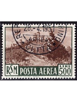 San Marino 1951 P.A. Scenery 500 £ No. 97 Biondi Cert. Cat. € 150 (U)