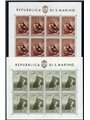 San Marino 1944 BF Social Housing with vertical fold across the general perforation series nos. 4/5 Cat. 800 (**)
