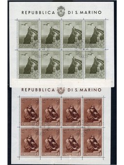 San Marino 1944 BF Case popolari serie n° 4/5 Cat. € 400 (U)