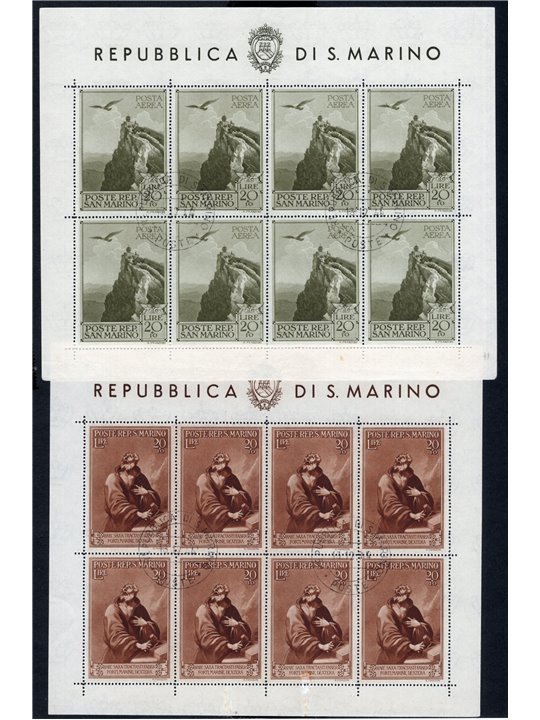 San Marino 1944 BF Case popolari serie n° 4/5 Cat. € 400 (U)