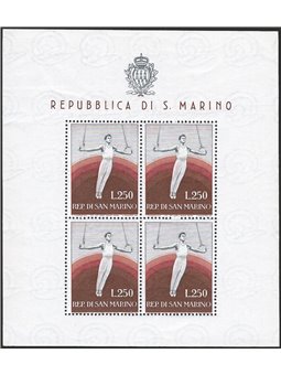 San Marino 1955 BF Gymnast No. 17 CiBaFil Cert. Cat. € 450 (**)