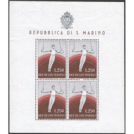 San Marino 1955 BF Gymnast No. 17 CiBaFil Cert. Cat. € 450 (**)