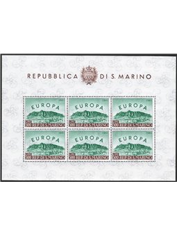 San Marino 1961 BF Europe 500 £ brown and green No. 23 Biondi Cert. Cat. € 280 (**)