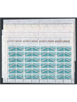 San Marino 1965/71 Postal parcels series no. 42/47 in sheets of 24 Cat. €240+ (**)