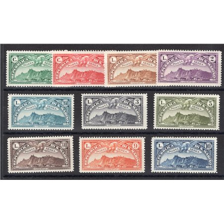 San Marino 1931 P.A. Scenery series no. 1/10 certified by CiBaFil and L. Raybaudi catalogue value €2,000 (**)