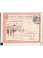 Italia Regno 12/7/1921 Busta lettera postale da Ponte Lambro per Napoli affrancata con BLP 25 c. azzurro 1° tipo n° 3. Arrivo al