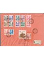 Italian Colonies Somalia 2/5/1935 Registered letter with the “King’s Visit to Somalia” series no. 199/212 and cancelled with a “