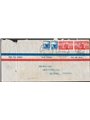 Italian Republic 8 May 1949 Airmail letter from Como to São Paulo (Brazil) franked with two light blue 30 £ Democratic stamps an