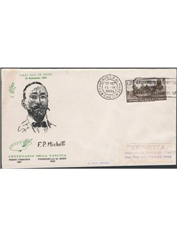 Italia Repubblica 15/9/1951 Michetti su FDC Venetia n° 671