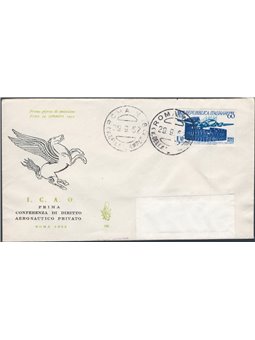 Italian Republic 29/9/1952 ICAO on ‘Venetia’ FDC No. 697