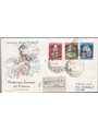 Trieste A 15/7/1950 Tabacco la serie su raccomandata FDC Venetia n° 84/86