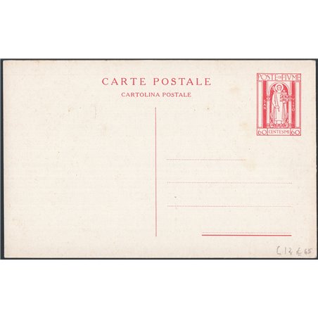 Interi Postali Fiume 1922 S. Vito 60 c. rosso n° C12 nuovo Cat. € 65