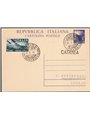 Postal Stationery Italy Democratic Republic 23/8/1947 4 £ purple No. C133 used Cat. €100