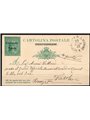 Interi Postali San Marino 1921 Libertas 30 c. su 10 verde n° C8 viaggiato Cat. € 125.