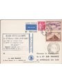 First Flights 16/ 2/1935 Special postcard commemorating the first non-stop flight from Marseille to South America. Flight interr