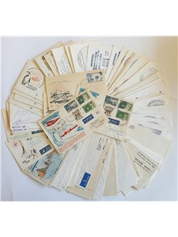 Spedizione Antartiche 1957/67 Collezione di 85 lettere del periodo da vari paesi del mondo quali Antartico Australiano e Frances