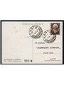 Italia Repubblica 4/6/1949 Alfieri 20 £ bruno su cartolina ufficiale "Asti Celebrazioni Alfieriane" con annullo speciale della m