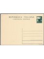 Interi Postali Italia Repubblica 2/7/1949 Democratica 15 £ verde scuro n° C141 nuovo Cat. € 40