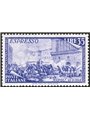 1948 Trieste A Ex Risorgimento 35 £ violetto con soprast. ad arco A.M.G.-F.T.T. in albino non catalogato (n° 5) Cert. IC (**)
