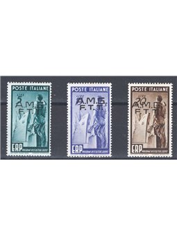 1949 Trieste A ERP series no. 43/45 Cat. €50 (**)