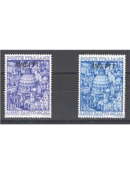1950 Trieste A Anno Santo serie n° 73/74 Cat. € 60 (**) 