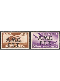 1947 Trieste A ‘P.A. Democratica’ series no. 1/6 CiBaFil Cert. Cat. €266 (**)